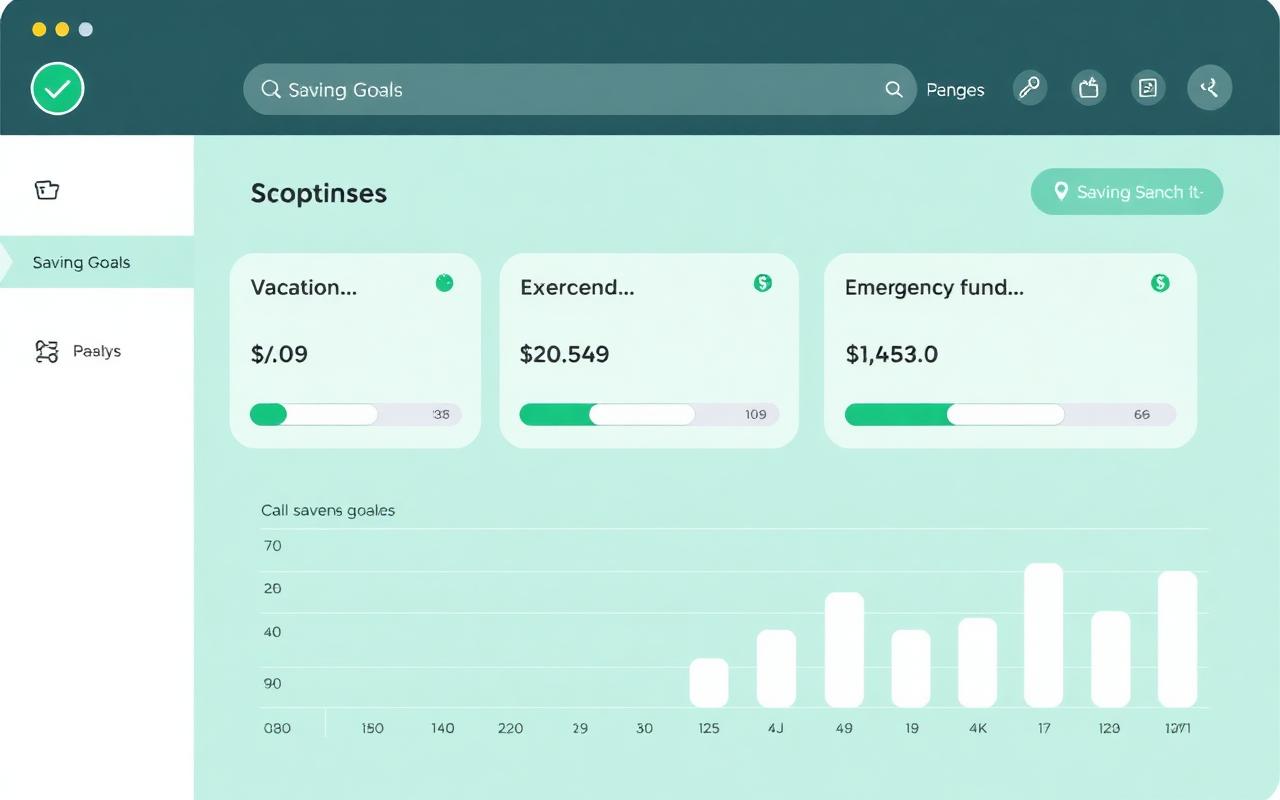 Track multiple savings goals with ease